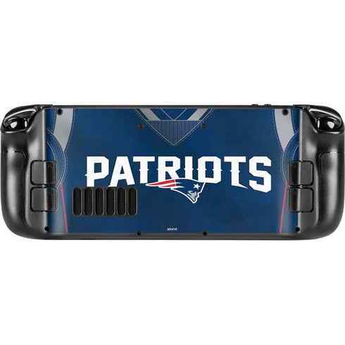 NFL New England Patriots Team Jersey Steam Deck Handheld Gaming Computer Skin